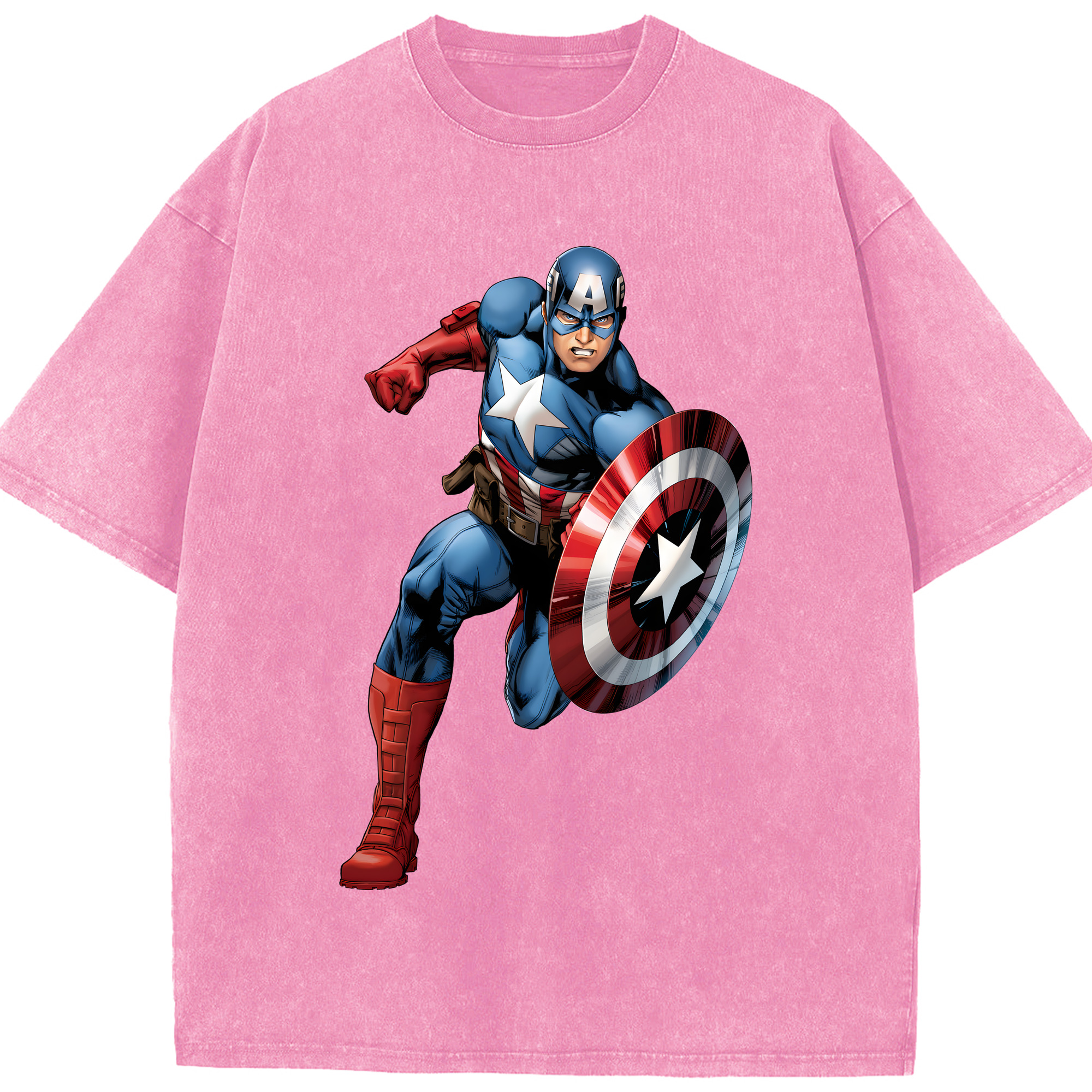 （画像用） アベンジャーズ The Avengers 綿100% ヴィンテージ風 半袖Tシャツ（フロントプリント）